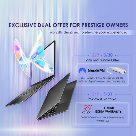 Prestige 13 AI+ A3MG-022SG [Pre-order ETA Mid Mar]