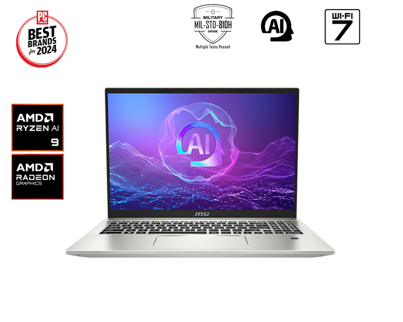 The Prestige A16 AI+ is MSI's first AMD-powered AI laptop, featuring Microsoft CoPilot and the powerful AMD Ryzen AI 300 series with 50 TOPS of NPU performance. Designed for business and productivity on the go, this laptop offers an immersive performance boost, making it the ideal companion for professionals seeking efficiency and power.
