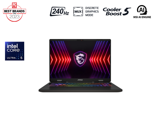 MSI Sword 16 HX is MSI's latest 2024 lineup, equipped with Intel 14th HX processor, blazin' fast 240hz refresh rate and NVIDIA RTX 4060 Laptop GPU, Reshaping next generation gaming experience.
