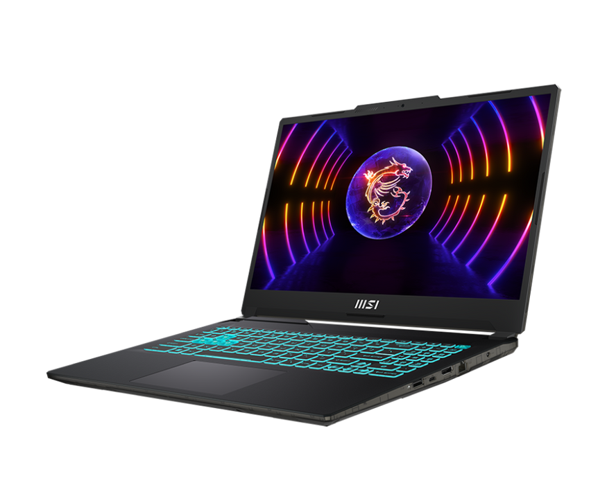 MSI Cyborg 15 Gaming laptop with Intel i7 Processor and latest NVIDIA RTX 4060 Laptop GPU weighing at only 1.98kg. Making it an easy choice for on-the-go laptop.