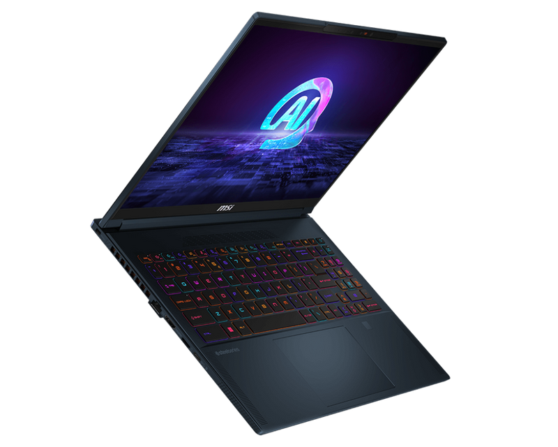 MSI Stealth 16 AI Studio A1V is equipped with latest Intel Ultra 9 Processor and NVIDIA RTX 40 series laptop GPU. It's also built-in with Latest AI Engine to make work and performance more efficient.