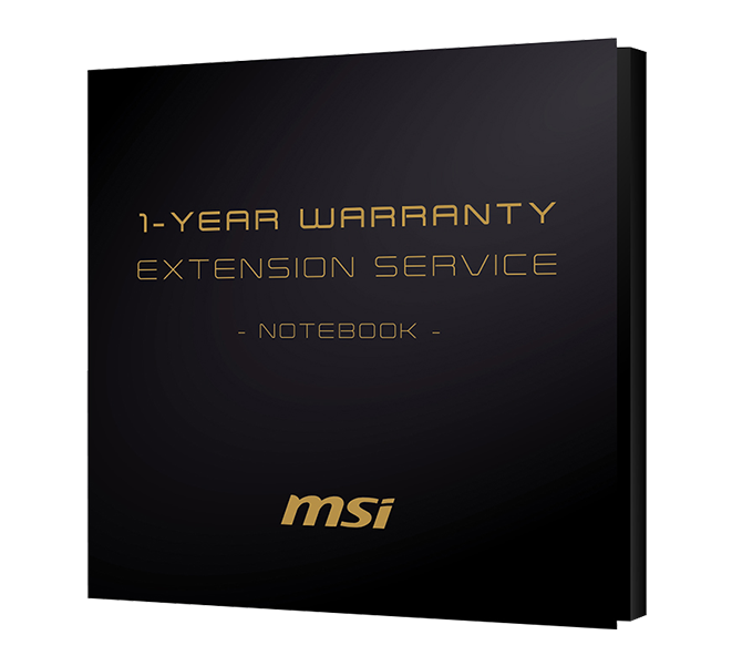MSI 1-Year Extended Warranty – Notebooks